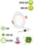 3W Tasarruflu LED Yuvarlak Beyaz Kasa Beyaz Işık Sıva Altı Slim Panel Tavan Armatürü-30 Adettir 1