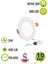 3W Tasarruflu LED Yuvarlak Beyaz Kasa Beyaz Işık Sıva Altı Slim Panel Tavan Armatürü-10 Adettir 1