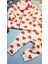 Kız Bebek Kalpli Düğmeli Yakalı Pijama Takımı 2