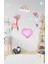 Bizerk Görsel Sevimli Ayı Gökkuşağı Yıldız Balon Çocuk/bebek Odası Kreş Duvar Yapışkanı Sticker 2