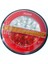LED Yuvarlak 4 Fonksiyonlu Stop-Sinyal-Park Lambası 10-30V E9 Belgeli Sol 1