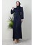 Sahra Tesettür Elbise Lacivert 1