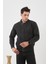 Erkek Yeni Sezon Büyük Beden Hakim Yaka Astarlı Çelik Örgü Triko Mont 2