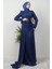 Deren Tesettür Abiye Lacivert 3