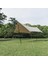 Square Glamping 3x5 mt Tarp [güneş ve Rüzgar Koruma Tentesi] 3