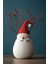 Yılbaşı Temalı Noel Baba Tasarım Vazo - 20 cm Dekoratif Kış Temalı Vazo - Sert Plastik 1