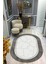 Kaymaz Taban Yıkanabilir Dijital Baskı Oval Kesim Dekoratif Modern Desenli Dot Taban Halı OVAL011 1