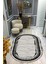Kaymaz Taban Yıkanabilir Dijital Baskı Oval Kesim Dekoratif Modern Desenli Dot Taban Halı OVAL005 1
