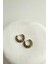 Mineli Metal Minimal Halka Küpe (Ölçü:2cm) 1