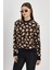 24342 Leopar Detay Triko Kazak Siyah 1