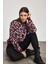 24342 Leopar Detay Triko Kazak Bordo 1