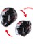Oxo Rydger Kırmızı Çeneden Açılır Kask (Dar Kalıp) (Ece 22.06) 1