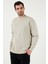 Regular Fit Bisiklet Yaka Pamuklu Içi Tüylü Yumuşak Şardonlu Sweat Erkek Sweat 5905255 5