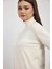 24369 Balıkçı Yaka Kol Detay Kazak Ekru 4