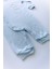 Çocuk Uzun Kollu Ayıcıklı Çıtçıtlı Bebe Mavi Tulum 4