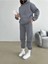 3 Iplik Şardonlu Kışlık Kalın Kapüşonlu Sweatshirt ve Eşofman Alt 4