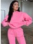 3 Iplik Şardonlu Kışlık Kalın Kapüşonlu Sweatshirt ve Eşofman Alt 2
