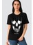 Matriks Kurukafa Siyah Kadın Tshirt 1