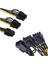 6 Pin Y Kablo 6 Pin Çoğaltıcı 6 Pin Splitter Kablo 6 Pin 6+2 Pin Çoğaltıcı 2