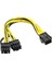 6 Pin Y Kablo 6 Pin Çoğaltıcı 6 Pin Splitter Kablo 6 Pin 6+2 Pin Çoğaltıcı 4