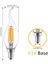 Rustik LED Ampul 4W E14 İnce Duy Gün Işığı 3200K ERD23 5 Adet Lambam Dimmerli Kıvrık Mum Ampul 3