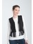 Scuba Suet Taşli Püsküllü Siyah Yelek 1