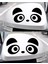 Yan Ayna Panda Sticker Model 2 - Yan Ayna Sticker - Sağ Sol Set - Oto Sticker - Araba Sticker - Araç Sticker - Duvar Sticker - Laptop Sticker 1