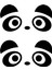 Yan Ayna Panda Sticker Model 2 - Yan Ayna Sticker - Sağ Sol Set - Oto Sticker - Araba Sticker - Araç Sticker - Duvar Sticker - Laptop Sticker 2