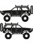 4x4 Gölge Sticker - Off Road Gölge Sticker - Jeep Gölge Sticker - Oto Sticker - Araba Sticker - Araç Sticker 1
