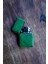 Hakiki Deri Kılıflı Zippo Benzinli Çakmak ,tamamen El Işi Üretim Yeşil Renkli 2
