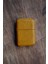 Hakiki Deri Kılıflı Zippo Benzinli Çakmak ,tamamen El Işi Üretim Sarı Renkli 5
