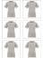 6'li Paket Erkek Çocuk %100 Pamuklu Ribana Esnek Rahat Yarım Kol Kapalı Yaka Fanila T-Shirt 1