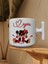 Micky Mouse Love Yazılı Özel Tasarım T Kupa Bardak (Beyaz T) 2