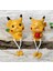 Pokemon Pikachu Ayakları Sallanan 2li Biblo Seti Dekoratif Ürün Ev Ofis Yeni Yıl Doğum Günü si 1