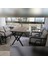 Serdem 2+1+1+Masa Bahçe Balkon Mobilya Takımı Cappicino-Kazayağı 1