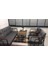 Serdem 3+1+1+Sehpa Bahçe Balkon Mobilya Takımı Gri 2