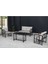Serdem 2+1+1+Sehpa Bahçe Balkon Mobilya Takımı Gri Kazayağı 1