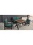 (L x )Serdem 2+1+1+Masa Bahçe Balkon Mobilya Takımı Yeşil 1