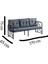 Serdem 3+1+1+Sehpa Bahçe Balkon Mobilya Takımı (No 12 Lacivert) 3