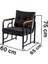 Serdem 3+1+1+Sehpa Bahçe Balkon Mobilya Takımı (No 12 Lacivert) 4