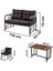 Serdem 2+1+1+Sehpa Bahçe Balkon Mobilya Takımı Zebra 4