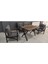 (L x )Serdem 2+1+1+Masa Bahçe Balkon Mobilya Takımı Gri 1