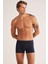 Iç Giyim Kom Ince Bel Davide Pamuklu Basic Erkek Boxer (4 Adet ) 4