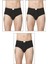 3'lü Paket Erkek Pamuklu Penye Süprem Esnek Rahat Slip Külot Büyük Bedenli 1