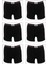 6'lı Paket Erkek Çocuk Pamuklu Yumuşak Esnek Örme Boxer 1