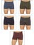 5'li Paket Erkek Pamuklu Modal Esnek Yumuşak Desenli Boxer Şort Külot 1