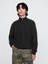 Erkek Siyah Cashsoft Çeyrek Fermuarlı Pullover Kazak 1