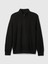Erkek Siyah Cashsoft Çeyrek Fermuarlı Pullover Kazak 2