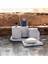 Vintage Tarzda Mermer Temalı Beton Banyo Aksesuar Seti (5 Parça) 1