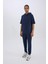 Fit Slim Fit Jogger Eşofman Altı Dar Kesim Skuba Dalgıç Kumaş Standart Paça Beli Bağcıklı Lastikli Paça Z9112AZ25SP 2